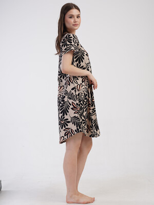 Купить Бавовняна туніка великого розміру з коротким рукавом VIENETTA 4080683526 в Украина в Lingerie.ua - Одяг для дому та відпочинку, Фото 5