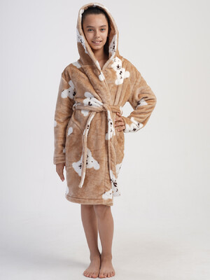 Купить Плюшевый халат с капюшоном для девочки VIENETTA KIDS 4031280297  в Украина в Lingerie.ua - Одяг для дому та відпочинку, Видео