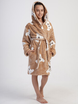 Купить Плюшевый халат с капюшоном для девочки VIENETTA KIDS 4031280297  в Украина в Lingerie.ua - Одяг для дому та відпочинку, Фото 2