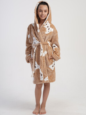 Купить Плюшевый халат с капюшоном для девочки VIENETTA KIDS 4031280297  в Украина в Lingerie.ua - Одяг для дому та відпочинку, Фото 7