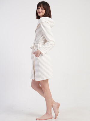 Купить Байковый халат женский на запах с капюшоном VIENETTA 5010430000 в Украина в Lingerie.ua - Одяг для дому та відпочинку, Фото 2