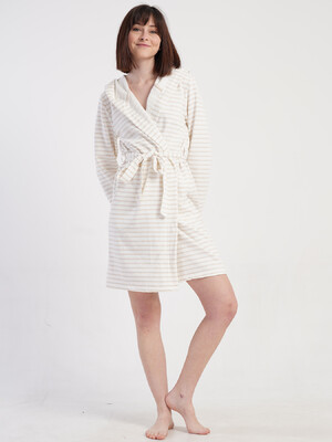 Купить Байковый халат женский на запах с капюшоном VIENETTA 5010430000 в Украина в Lingerie.ua - Одяг для дому та відпочинку, Фото 7