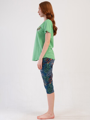 Купить Бавовняний комплект великого розміру з капрі VIENETTA 4092275136 в Украина в Lingerie.ua - Одяг для дому та відпочинку, Фото 6