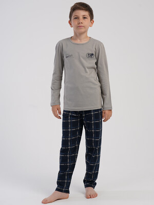 Купить Хлопковый домашний комплект с длинным рукавом для мальчика VIENETTA KIDS 5030980512 в Украина в Lingerie.ua - Одяг для дому та відпочинку, Фото 2