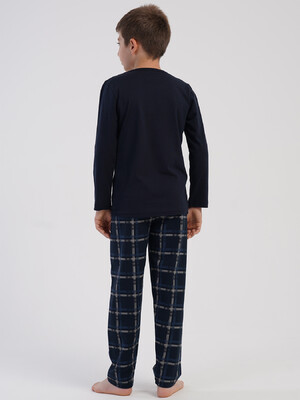 Купить Хлопковый домашний комплект с длинным рукавом для мальчика VIENETTA KIDS 5030980512 в Украина в Lingerie.ua - Одяг для дому та відпочинку, Фото 4