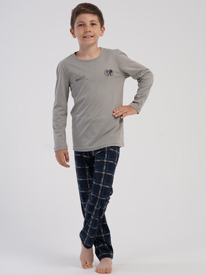 Купить Хлопковый домашний комплект с длинным рукавом для мальчика VIENETTA KIDS 5030980512 в Украина в Lingerie.ua - Одяг для дому та відпочинку, Фото 9