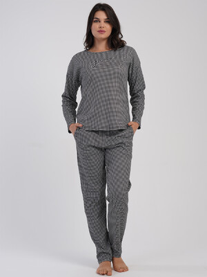 Купить Бавовняний домашній костюм з довгим рукавом VIENETTA 5033642428 в Украина