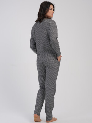 Купить Бавовняний домашній костюм з довгим рукавом VIENETTA 5033642428 в Украина в Lingerie.ua - Одяг для дому та відпочинку, Фото 3