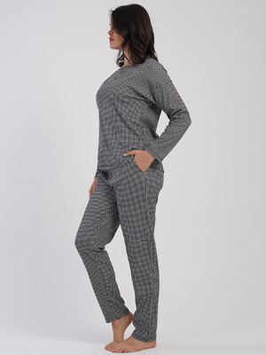 Купить Бавовняний домашній костюм з довгим рукавом VIENETTA 5033642428 в Украина в Lingerie.ua - Одяг для дому та відпочинку, Фото 6