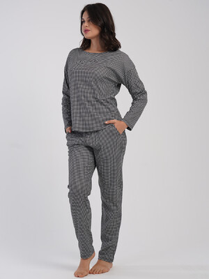 Купить Бавовняний домашній костюм з довгим рукавом VIENETTA 5033642428 в Украина в Lingerie.ua - Одяг для дому та відпочинку, Фото 7