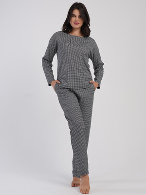 Купить Бавовняний домашній костюм з довгим рукавом VIENETTA 5033642428 в Украина в Lingerie.ua - Одяг для дому та відпочинку, Фото 8