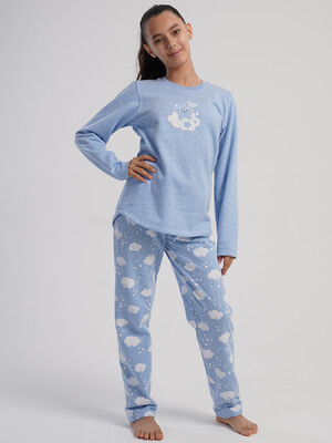 Купить Байковый домашний комплект для девочки VIENETTA KIDS 5030891071 в Украина в Lingerie.ua - Одяг для дому та відпочинку, Фото 2