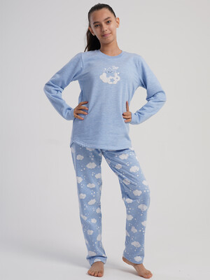 Купить Байковый домашний комплект для девочки VIENETTA KIDS 5030891071 в Украина в Lingerie.ua - Одяг для дому та відпочинку, Фото 3