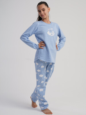 Купить Байковый домашний комплект для девочки VIENETTA KIDS 5030891071 в Украина в Lingerie.ua - Одяг для дому та відпочинку, Фото 7