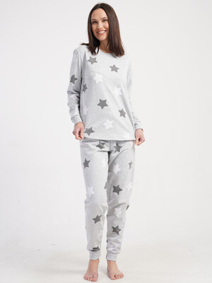 Фланелевый домашний костюм с длинным рукавом VIENETTA 5010440233