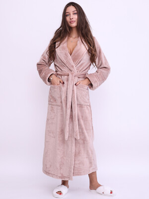 Купить Теплый длинный халат из велсофта LINGERIE 170810 в Украина
