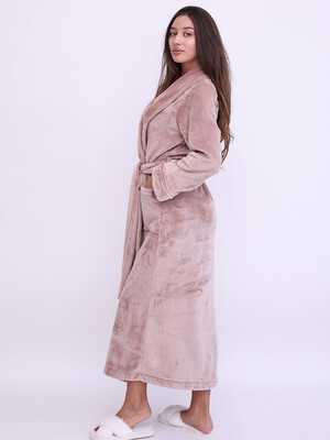 Купить Теплий довгий халат з велсофту LINGERIE 170810 в Украина в Lingerie.ua - Одяг для дому та відпочинку, Фото 2