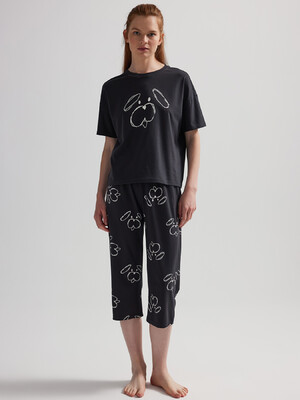 Купить Хлопковый комплект из футболки и капри HAYS 62330 в Украина в Lingerie.ua - Одяг для дому та відпочинку, Фото 3