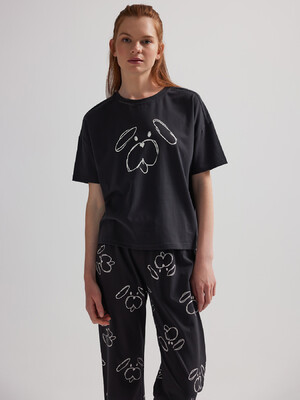 Купить Хлопковый комплект из футболки и капри HAYS 62330 в Украина в Lingerie.ua - Одяг для дому та відпочинку, Фото 5