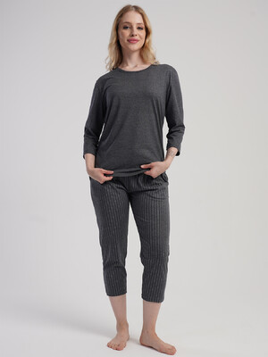 Купить Хлопковый домашний комплект с длинным рукавом VIENETTA 5031022098 в Украина в Lingerie.ua - Одяг для дому та відпочинку, Фото 4