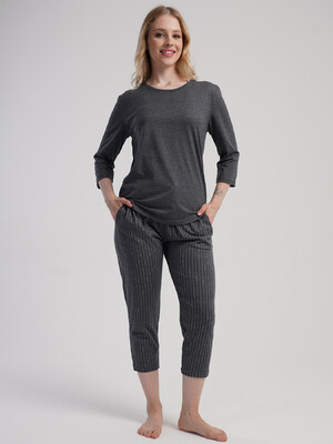 Купить Хлопковый домашний комплект с длинным рукавом VIENETTA 5031022098 в Украина в Lingerie.ua - Одяг для дому та відпочинку, Фото 6