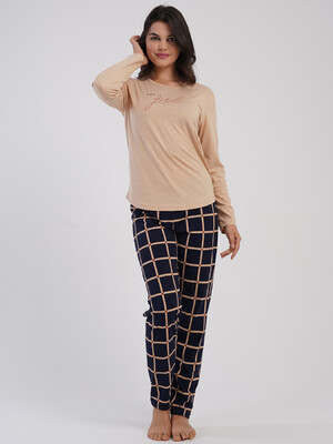 Купить Бавовняний домашній жіночий костюм з брюками VIENETTA 5031550083 в Украина