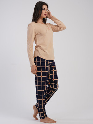 Купить Хлопковый домашний женский костюм с брюками VIENETTA 5031550083 в Украина в Lingerie.ua - Одяг для дому та відпочинку, Фото 3