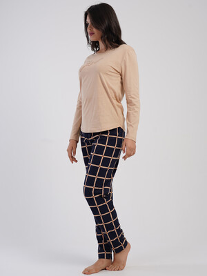 Купить Хлопковый домашний женский костюм с брюками VIENETTA 5031550083 в Украина в Lingerie.ua - Одяг для дому та відпочинку, Фото 4