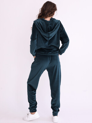 Купить Велюровий костюм жіночий великого розміру з капюшоном LINGERIE 170800 в Украина в Lingerie.ua - Одяг для дому та відпочинку, Фото 12