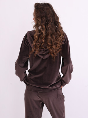 Купить Велюровий костюм жіночий великого розміру з капюшоном LINGERIE 170800 в Украина в Lingerie.ua - Одяг для дому та відпочинку, Фото 9