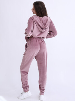 Купить Велюровий костюм жіночий великого розміру з капюшоном LINGERIE 170800 в Украина в Lingerie.ua - Одяг для дому та відпочинку, Фото 6