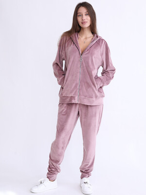 Купить Велюровий костюм жіночий великого розміру з капюшоном LINGERIE 170800 в Украина в Lingerie.ua - Одяг для дому та відпочинку, Фото 3