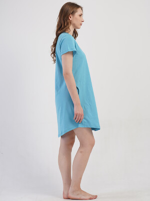 Купить Хлопковая туника большого размера с коротким рукавом VIENETTA 4100630000 в Украина в Lingerie.ua - Одяг для дому та відпочинку, Фото 5