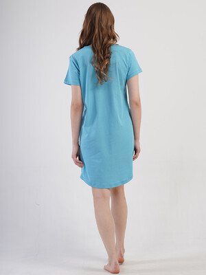 Купить Хлопковая туника большого размера с коротким рукавом VIENETTA 4100630000 в Украина в Lingerie.ua - Одяг для дому та відпочинку, Фото 9