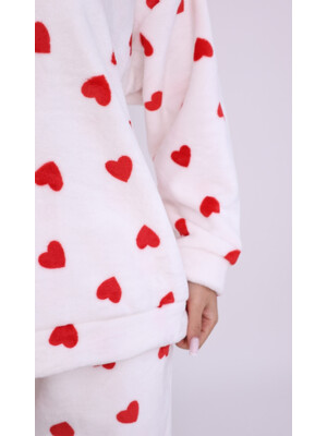 Купить Теплий домашній костюм з велсофту з принтом LINGERIE 170814-П в Украина в Lingerie.ua - Одяг для дому та відпочинку, Фото 2