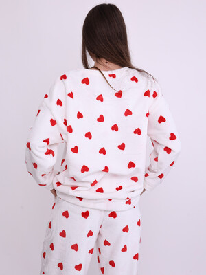 Купить Теплий домашній костюм з велсофту з принтом LINGERIE 170814-П в Украина в Lingerie.ua - Одяг для дому та відпочинку, Фото 6