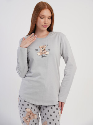 Купить Бавовняний домашній комплект з довгим рукавом VIENETTA 5031450566 в Украина в Lingerie.ua - Одяг для дому та відпочинку, Фото 4