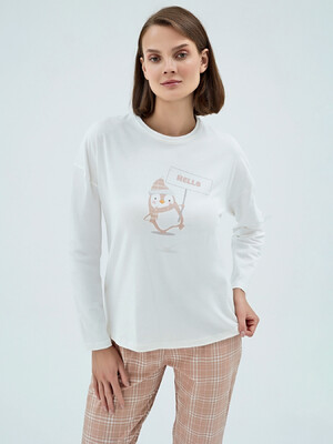 Купить Бавовняний домашній комплект з довгим рукавом SEVIM 17144 в Украина в Lingerie.ua - Одяг для дому та відпочинку, Фото 3