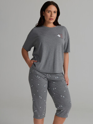 Купить Хлопковый домашний комплект большого размера с капри HAYS 62267 в Украина в Lingerie.ua - Одяг для дому та відпочинку, Фото 5