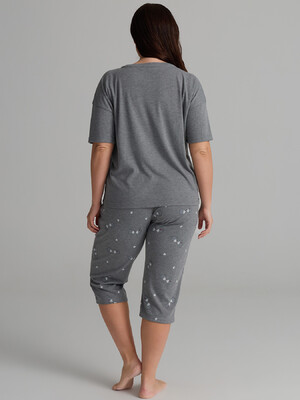 Купить Хлопковый домашний комплект большого размера с капри HAYS 62267 в Украина в Lingerie.ua - Одяг для дому та відпочинку, Фото 7