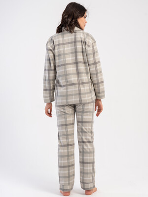 Купить Тепла флісова класична піжама VIENETTA 1618481129 в Украина в Lingerie.ua - Одяг для дому та відпочинку, Фото 8