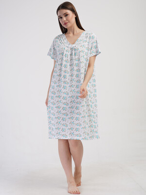 Купить Бавовняна нічна сорочка з коротким рукавом VIENETTA 1617813009 в Украина