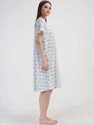 Купить Бавовняна нічна сорочка з коротким рукавом VIENETTA 1617813009 в Украина в Lingerie.ua - Одяг для дому та відпочинку, Фото 5