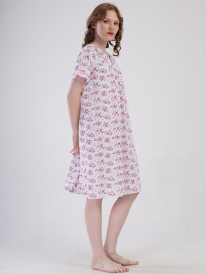 Купить Бавовняна нічна сорочка з коротким рукавом VIENETTA 1617813009 в Украина в Lingerie.ua - Одяг для дому та відпочинку, Фото 10