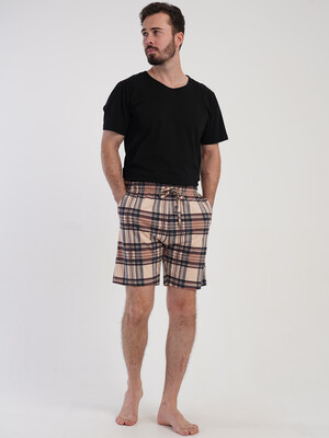 Купить Хлопковые мужские шорты в клетку VIENETTA MAN 5100135505 в Украина в Lingerie.ua - Одяг для дому та відпочинку, Фото 4