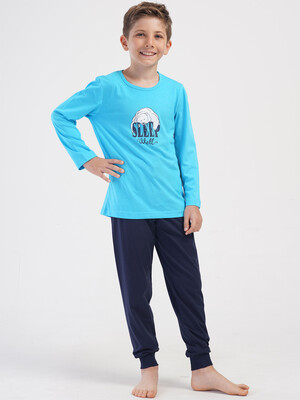 Купить Бавовняний домашній комплект з довгим рукавом для хлопчика VIENETTA KIDS 4053270000 в Украина в Lingerie.ua - Одяг для дому та відпочинку, Фото 2