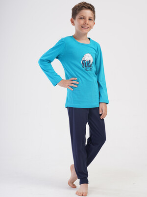 Купить Бавовняний домашній комплект з довгим рукавом для хлопчика VIENETTA KIDS 4053270000 в Украина в Lingerie.ua - Одяг для дому та відпочинку, Фото 7