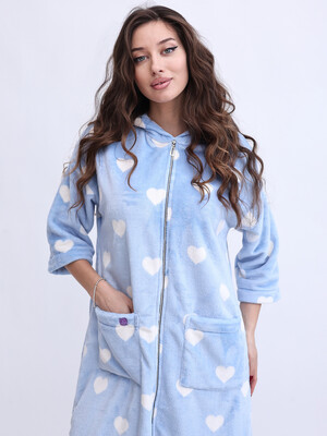 Купить Теплий халат на блискавці з капюшоном LINGERIE 170841 в Украина в Lingerie.ua - Одяг для дому та відпочинку, Фото 7