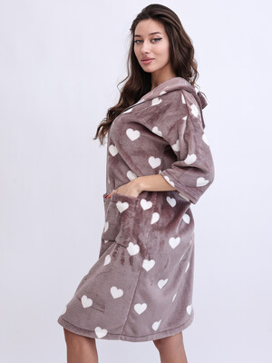 Купить Теплий халат на блискавці з капюшоном LINGERIE 170841 в Украина в Lingerie.ua - Одяг для дому та відпочинку, Фото 6