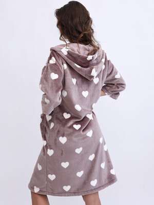 Купить Теплий халат на блискавці з капюшоном LINGERIE 170841 в Украина в Lingerie.ua - Одяг для дому та відпочинку, Фото 3